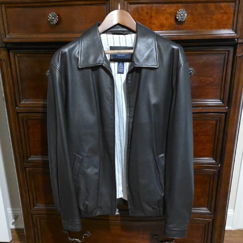 Daniel Creimue Back Leather Jacket